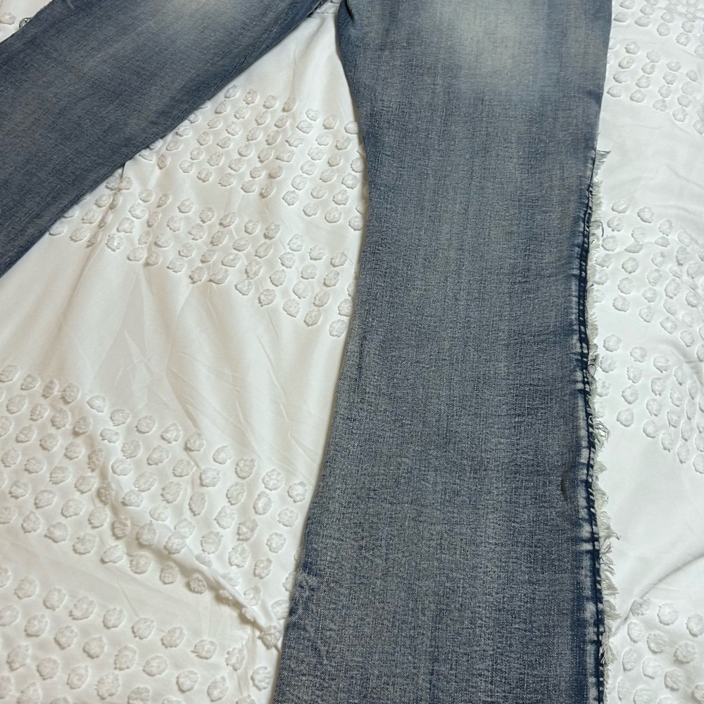 Men's Blue Wornstar Bandage Stage Denim Jeans - Picture 3 of 7